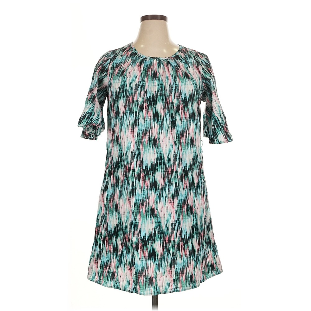 Pioneer Woman Womens Dress XL Abstract Print Bell Sleeve Boho Cottagecore